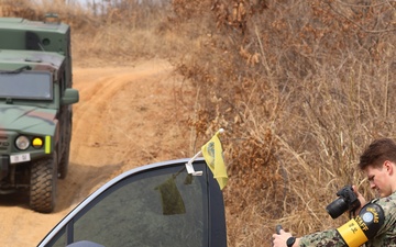 United Nations Command Military Armistice Commission at work in vicinity of Korean DMZ