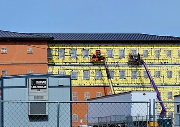 Fort McCoy's East Barracks Project approaches 50 percent complete as progress builds in June 2025