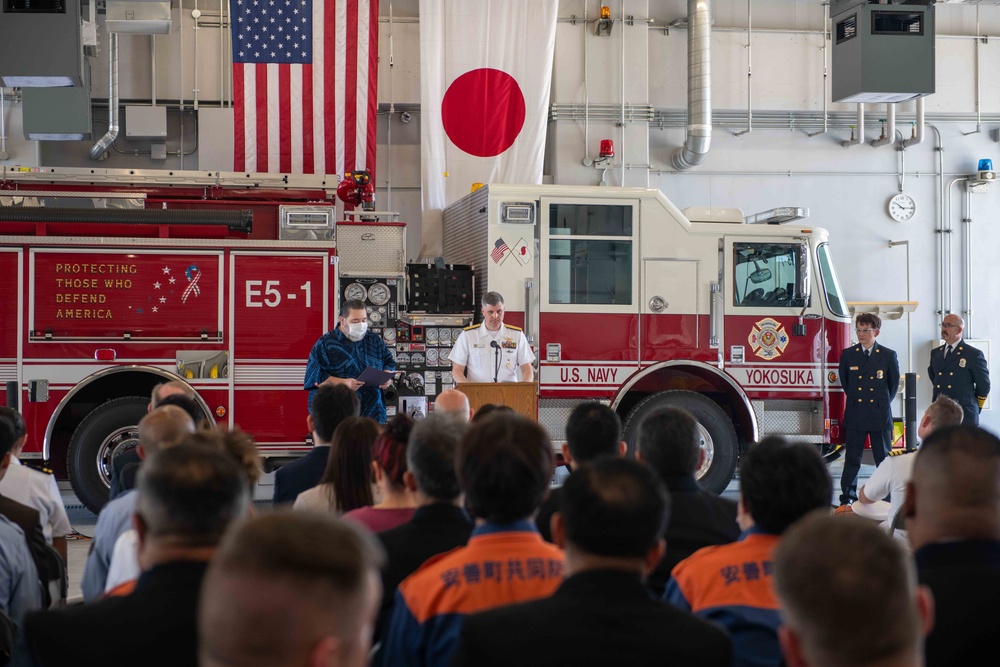 First U.S. Navy Fire Station Opens in Kanto Plains after 20 Years