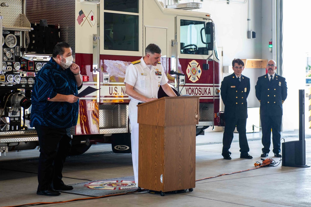 First U.S. Navy Fire Station Opens in Kanto Plains after 20 Years