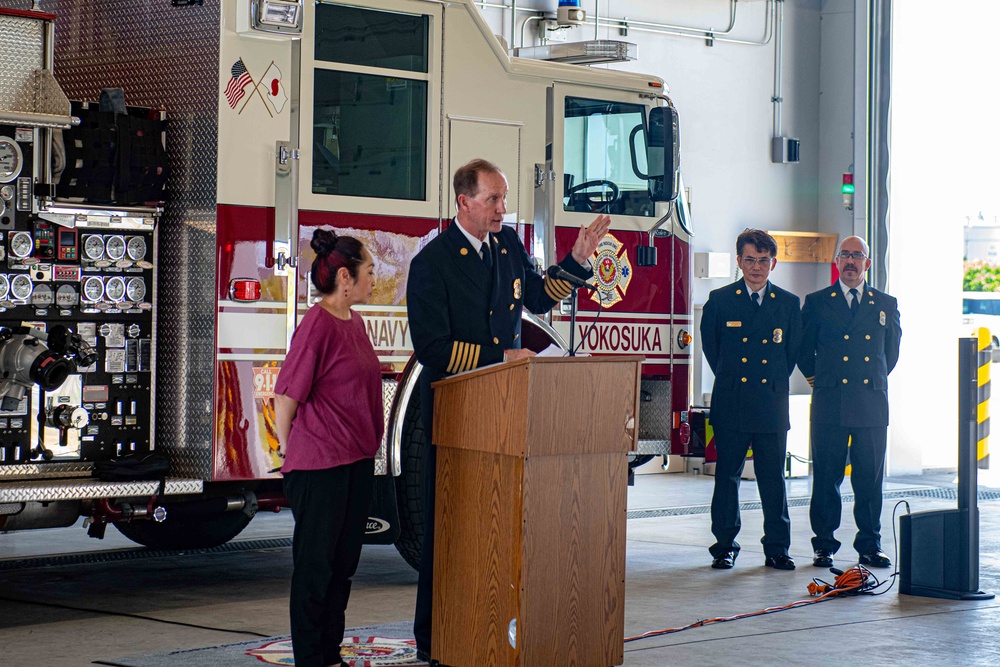 First U.S. Navy Fire Station Opens in Kanto Plains after 20 Years