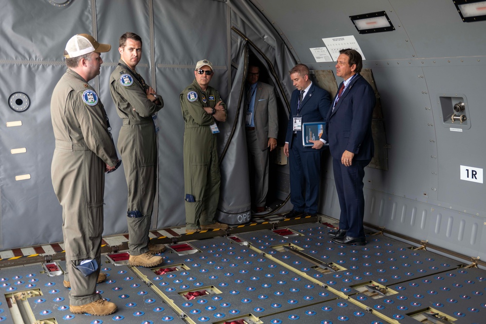 Florida State Governor Ron DeSantis Visits U.S. Forces at Paris Airshow 2025