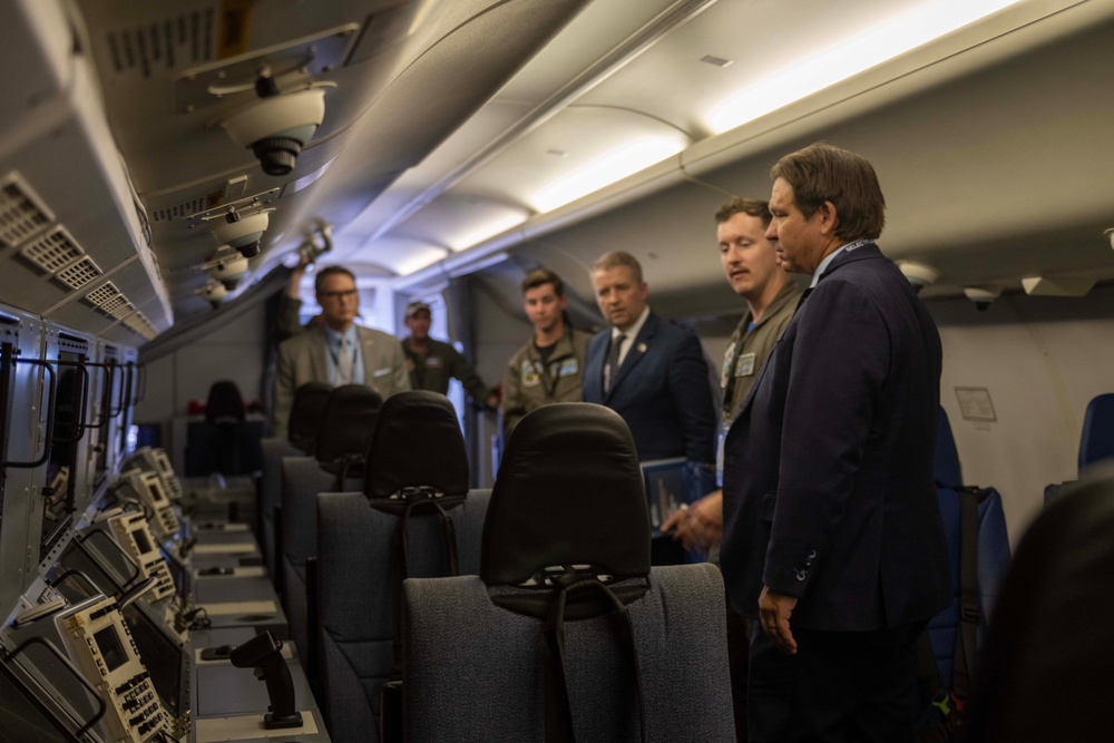 Florida State Governor Ron DeSantis Visits U.S. Forces at Paris Airshow 2025
