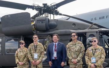 Florida State Governor Ron DeSantis Visits U.S. Forces at the Paris Airshow 2025