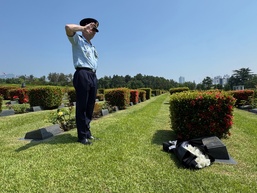Walking in His Footsteps: UNC Member Honors Family Legacy at Korean War Cemetery