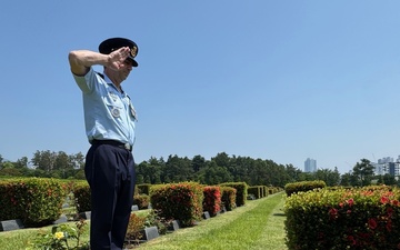 Walking in His Footsteps: UNC Member Honors Family Legacy at Korean War Cemetery