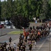 Soldiers and Civilians run for the U.S. Army's 250th Birthday