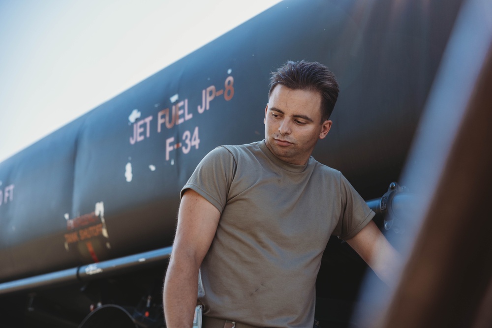 The 139th Logistics Readiness Squadron prepares fuel