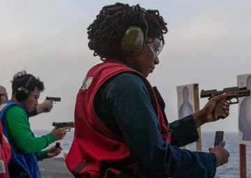 George Washington Conducts Small Arms Shoot