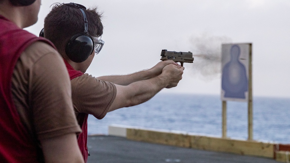 George Washington Conducts Small-Arms Shoot