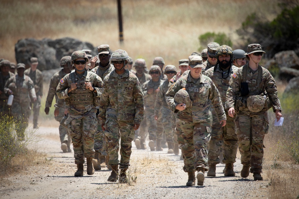 The 55th Sustainment Brigade conducts annual training at Fort Hunter Liggett, Calif.