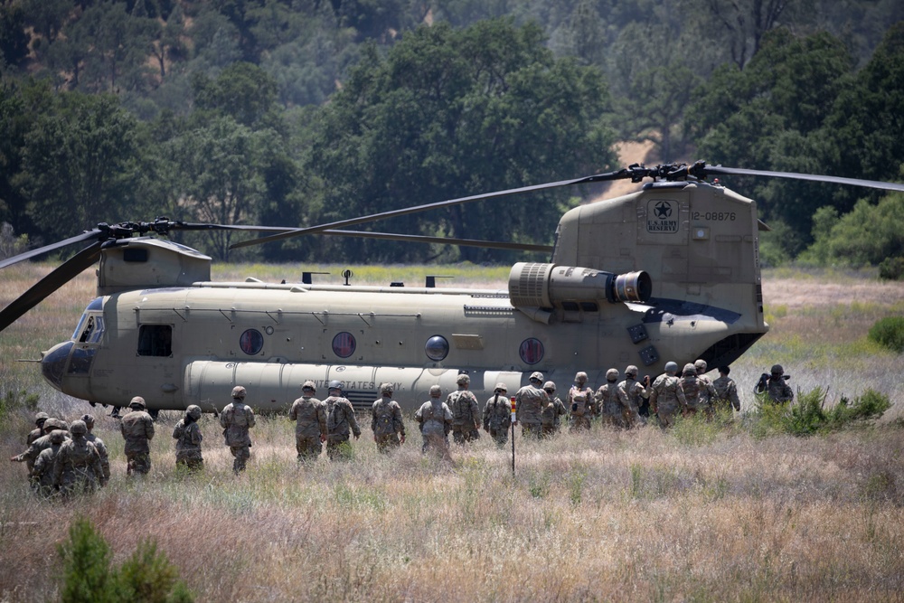 The 55th Sustainment Brigade conducts annual training at Fort Hunter Liggett, Calif.
