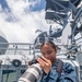 Sailor stands watch