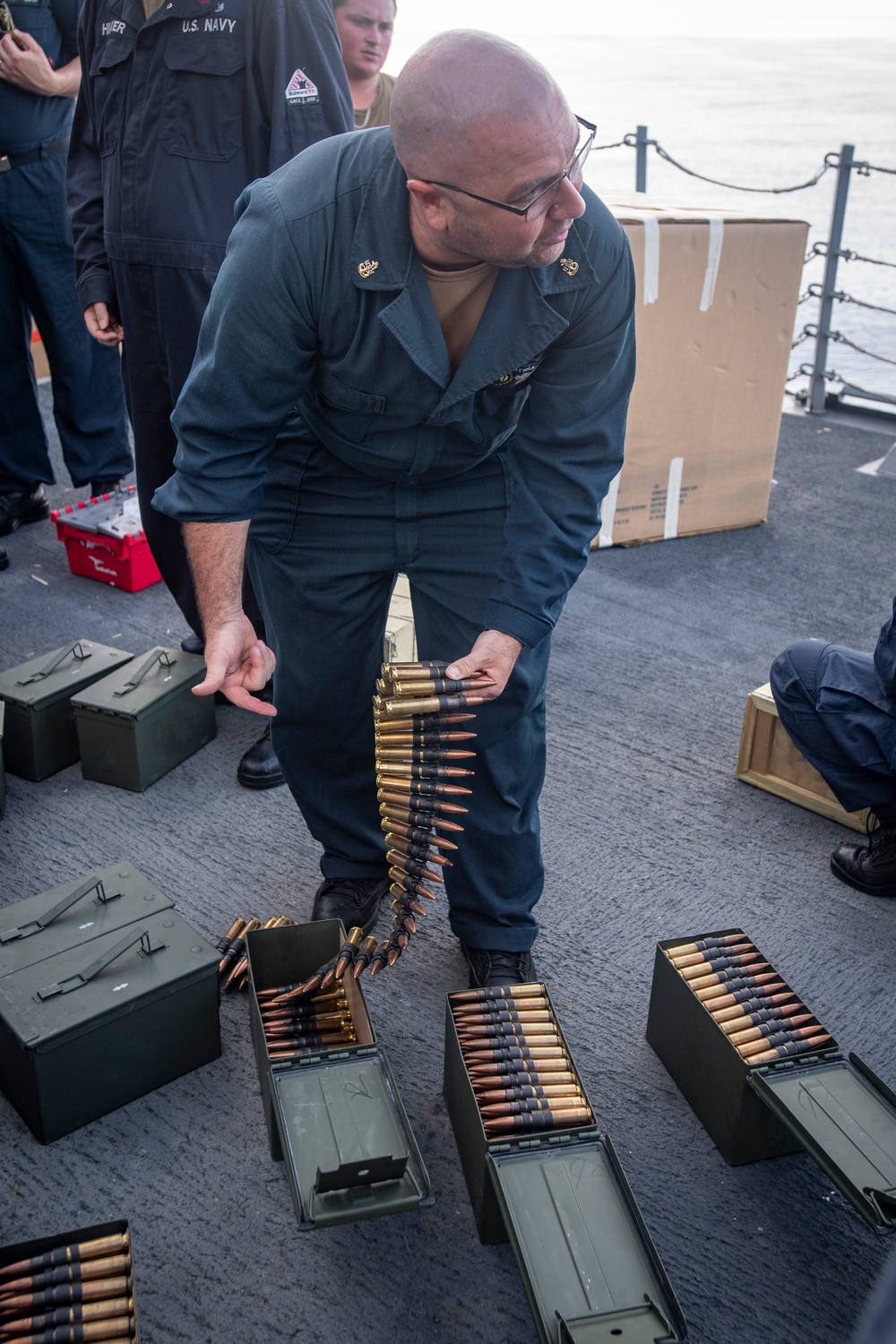 Sailor instructs sailors