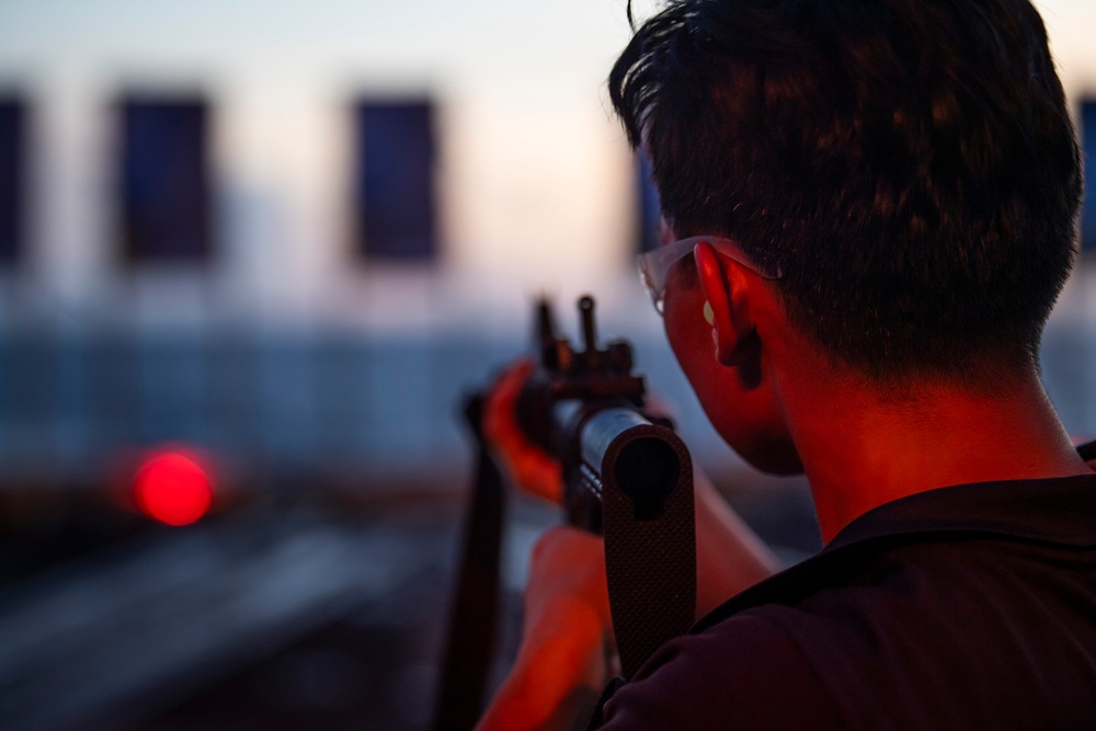 USS Higbee engages in live-fire training exercises