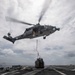USS Higbee conducts vertical replenishment