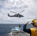 USS Higbee conducts vertical replenishment