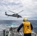 USS Higbee conducts vertical replenishment