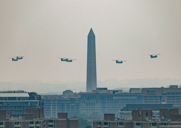 Flyover features military aircraft for Army’s 250th birthday in DC