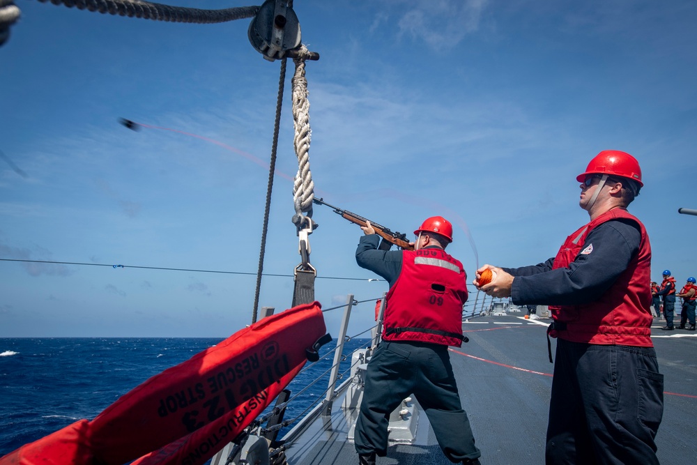 USS Higbee conducts replenishment-at-sea