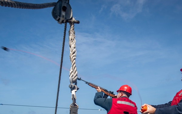 USS Higbee conducts replenishment-at-sea