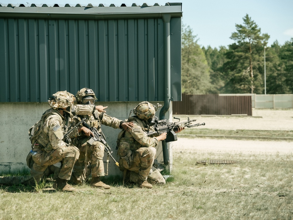 173rd Airborne Brigade Executes Military Operation Urban Terrain Training in Lithuania During Swift Response 2025