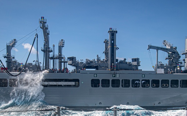 USS Higbee conducts replenishment-at-sea