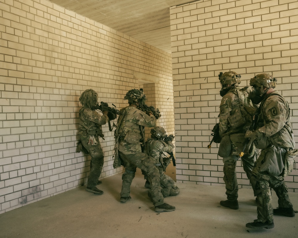 173rd Airborne Brigade Executes Military Operation Urban Terrain Training in Lithuania During Swift Response 2025