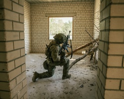 173rd Airborne Brigade Executes Military Operation Urban Terrain Training in Lithuania During Swift Response 2025 [Image 18 of 31]