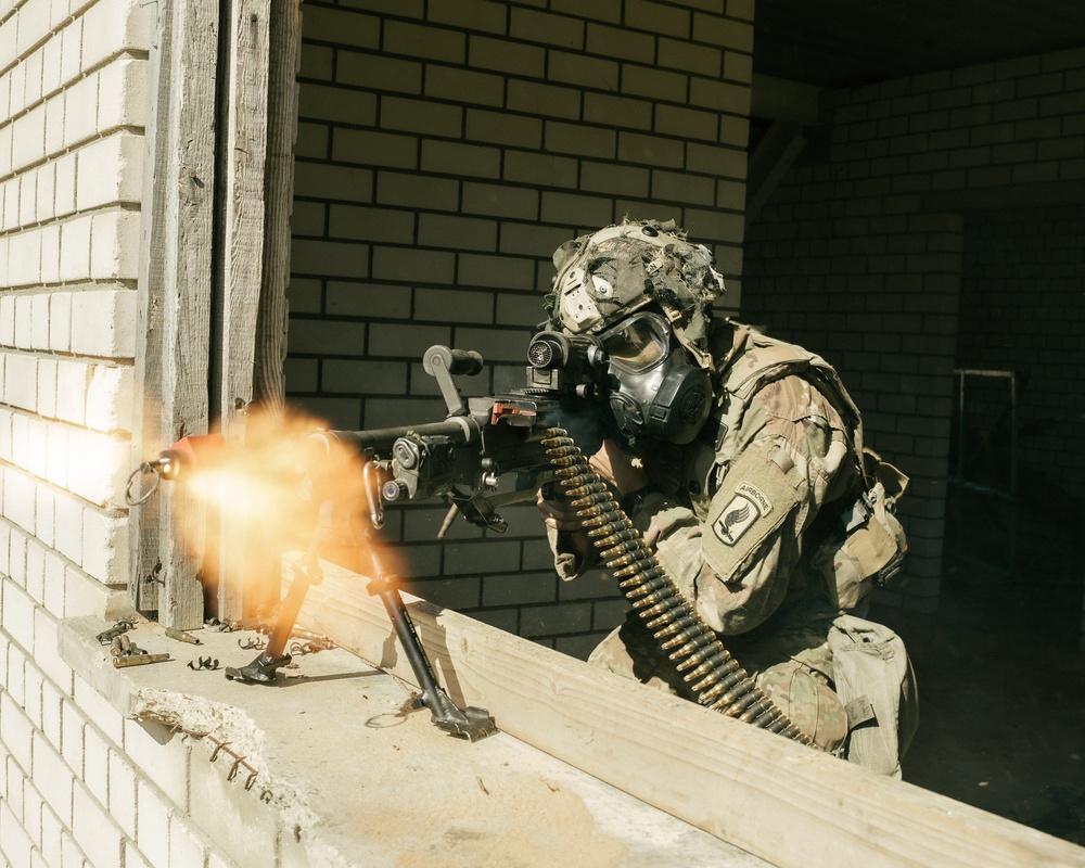 173rd Airborne Brigade Executes Military Operation Urban Terrain Training in Lithuania During Swift Response 2025