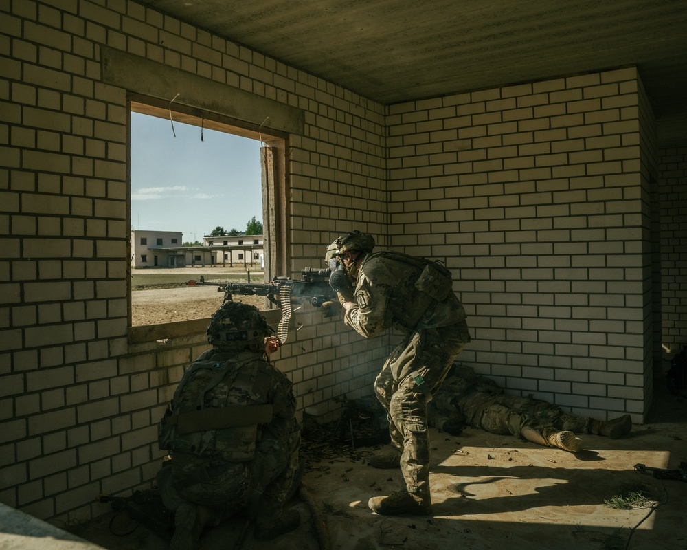 173rd Airborne Brigade Executes Military Operation Urban Terrain Training in Lithuania During Swift Response 2025