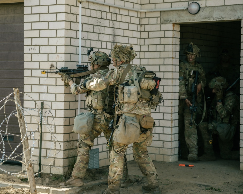 173rd Airborne Brigade Executes Military Operation Urban Terrain Training in Lithuania During Swift Response 2025