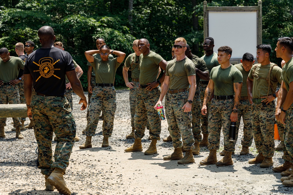Force Fitness Instructor Course 3-25 conducts obstacle course demo