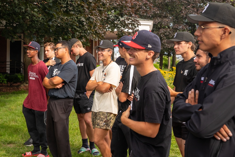 The Old Guard Drumline demonstration for the Boston Crusaders at the 2025 Bunker Hill Parade