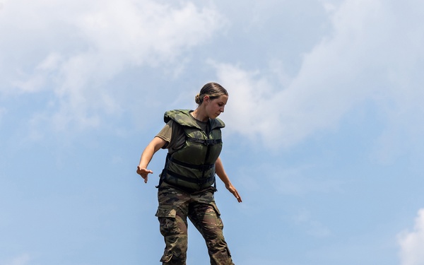 Cadets build poise through adversity on CFT confidence courses