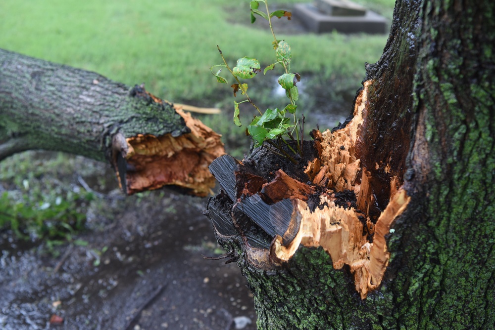 Storm damage at McConnell AFB