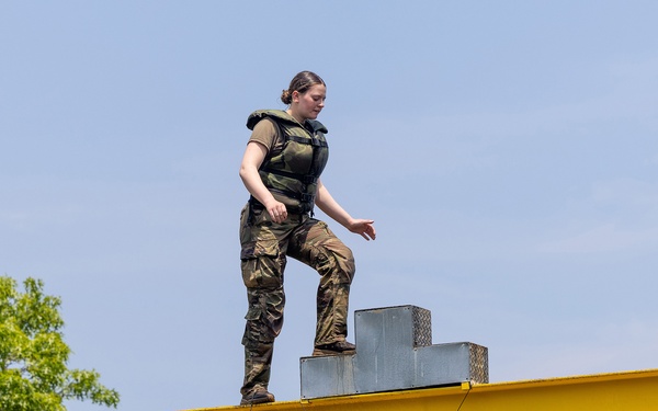 Cadets build poise through adversity on CFT confidence courses