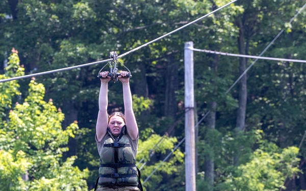 Cadets build poise through adversity on CFT confidence courses