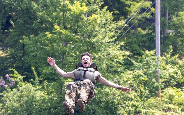 Cadets build poise through adversity on CFT confidence courses