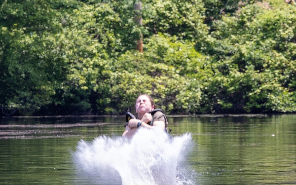 Cadets build poise through adversity on CFT confidence courses