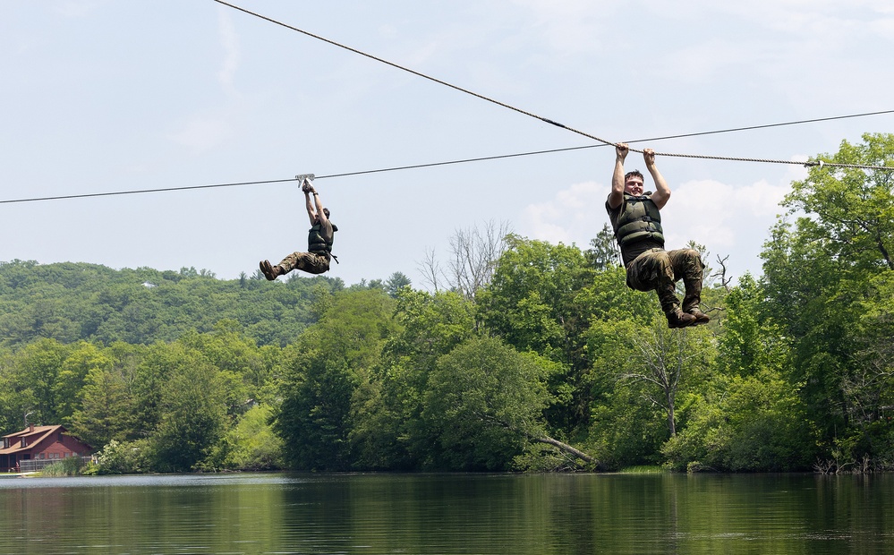 Cadets build poise through adversity on CFT confidence courses