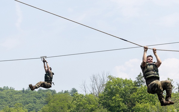 Cadets build poise through adversity on CFT confidence courses