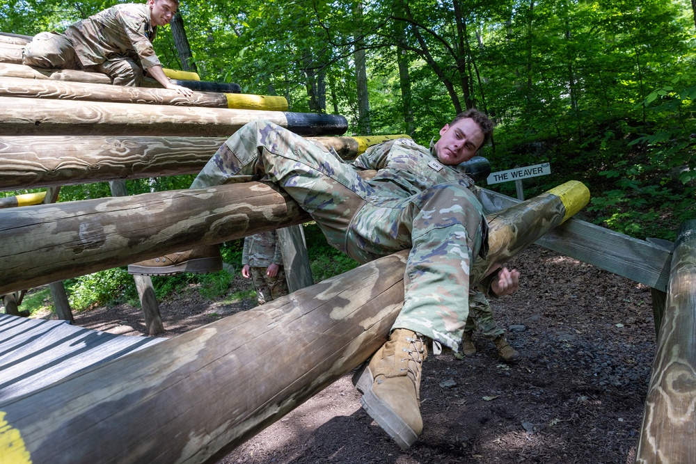 Cadets build poise through adversity on CFT confidence courses Cadets build poise through adversity on CFT confidence courses