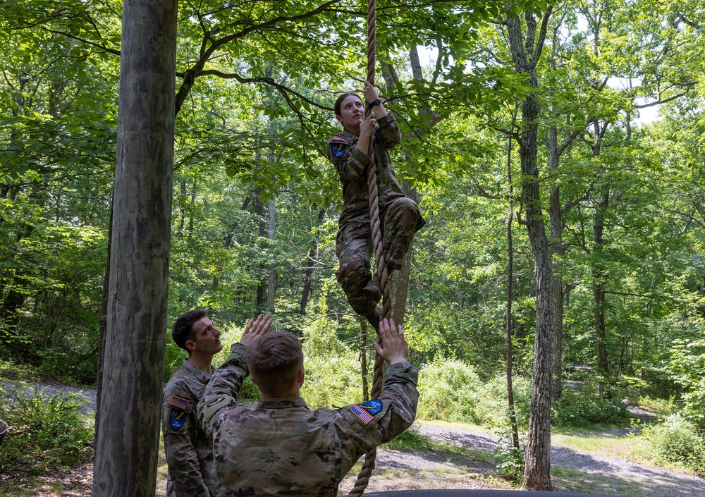 Cadets build poise through adversity on CFT confidence courses
