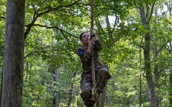 Cadets build poise through adversity on CFT confidence courses