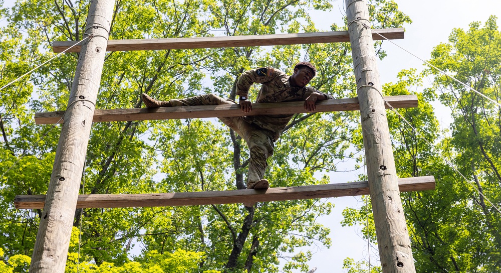Cadets build poise through adversity on CFT confidence courses