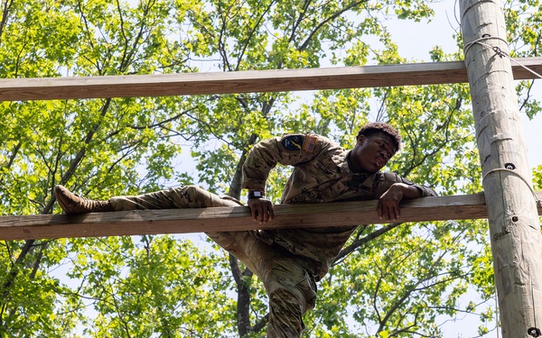 Cadets build poise through adversity on CFT confidence courses