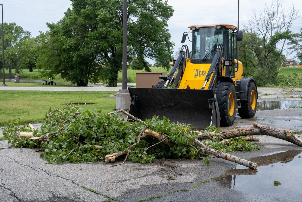22nd Civil Engineer Squadron cleans up after storm