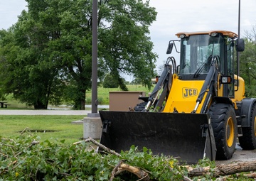 22nd Civil Engineer Squadron cleans up after storm