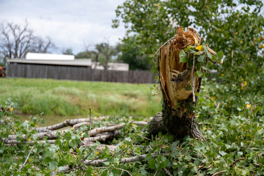 22nd Civil Engineer Squadron cleans up after storm